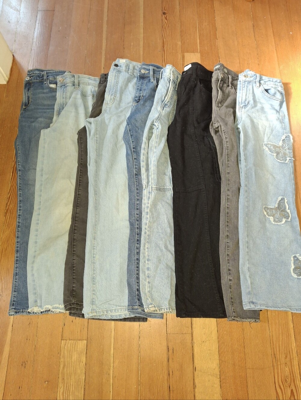 Old Navy Osh Kosh TCP Mixed Blue & Black Jeans Classic Denim Style 10 Pair sz 14